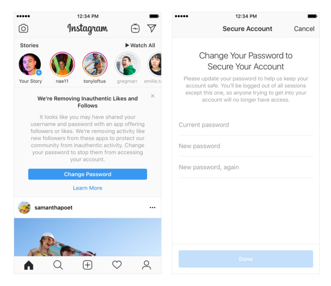 instagram crackdown