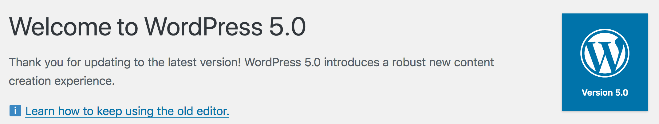 wordpress 5.0