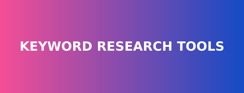 Keyword research tool