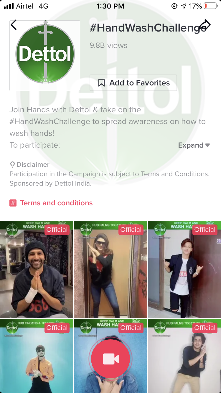 TikTok HandWash Challenge